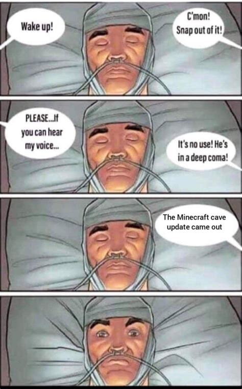 This minecraft update boasts some incredible new features to be added in two separate parts. We need a cave update - Meme Guy