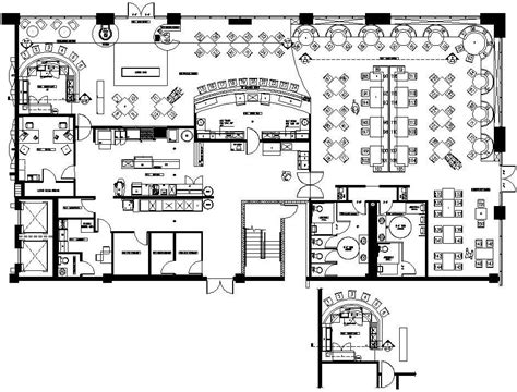 X Meter Hotel Restaurant Floor Plan Autocad Drawing Dwg File Cadbull