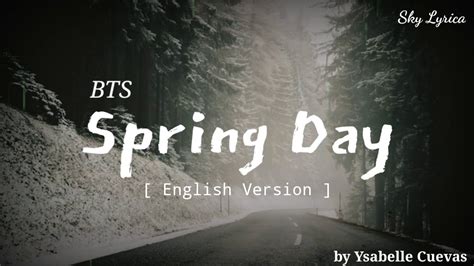 Passing by the edge of this winter at keast until the change of the weather when spring comes and flowers bloom. BTS - Spring Day ( English Cover by Ysabelle Cuevas ...