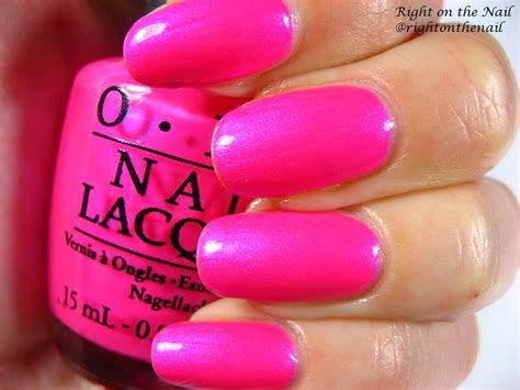 Right On The Nail Opi 2014 Neon Collection Swatch And Review Hotter