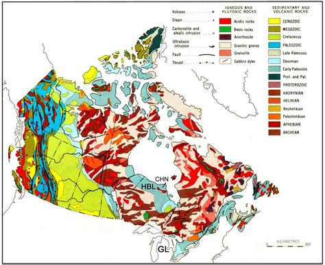 Geological Map Of Canada