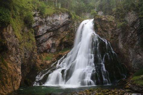Golling Waterfalls 2 Falls Cauldron And Spring By Salzburg