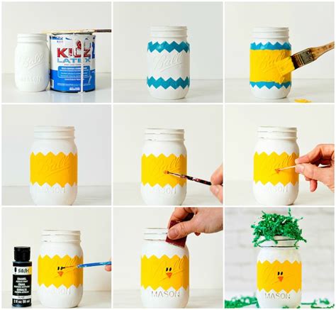 Pourquoi décorer un pot en verre ? Activité de Pâques - plus de 70 idées fort créatives pour petits et grands - OBSiGeN