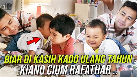 Rafi Kaget Kiano Berani Cium Pipi Rafathar Untukdapetin Kado Ulang