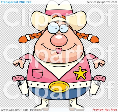 Royalty Free Rf Clipart Illustration Of A Chubby Female Cowgirl