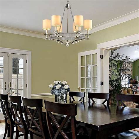Contemporary Chandelier Traditional Dining Room
