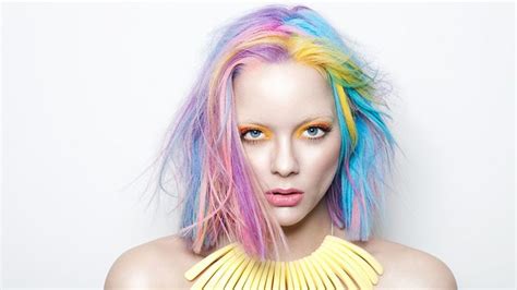 15 Cool Rainbow Hair Color Ideas For Festival Goers In 2020 Rainbow