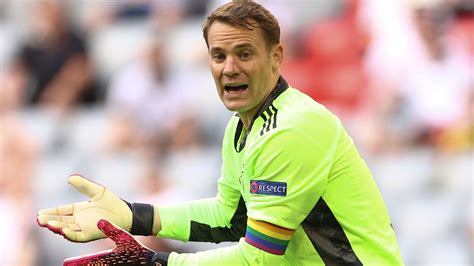 Germany skipper manuel neuer faces questions from the press ahead of the euro 2020 round of 16 match against england.subscribe on youtube: Manuel Neuer: UEFA drops review of rainbow armband worn by Germany captain at Euro 2020 during ...