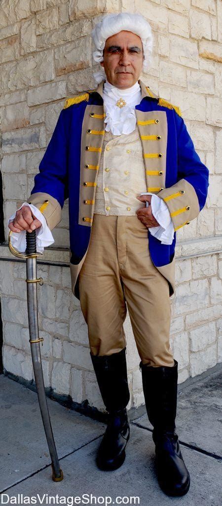 George Washington Blue Uniform Outfit Patriot George Washington Uniform