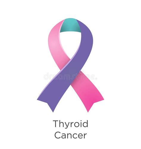 Thyroid Cancer Awareness Month In September Teal And Pink And Blue