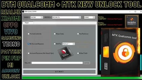 New Mtk Qualcomm Unlock Tool Oppo Vivo Mi Infinix Unlock Tool Youtube