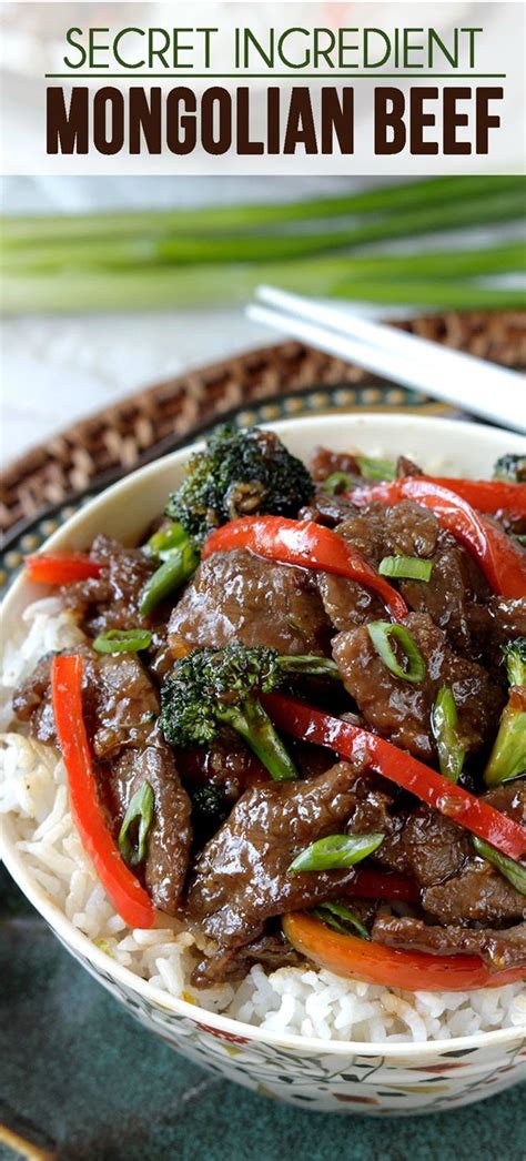 Mongolian sauce is a blend of brown sugar, lite soy sauce, ginger and minced garlic. SECRET INGREDIENT MONGOLIAN BEEF ~ Delicious Cooking Recipes