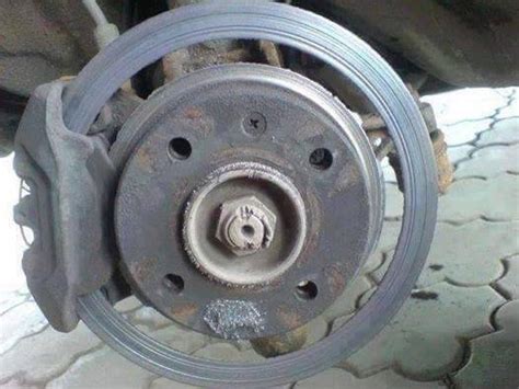 If the pads are worn out, the brakes will degrade incrementally as more of the metal backing is exposed to the disc. If the brakes of a vehicle are continually used long after ...