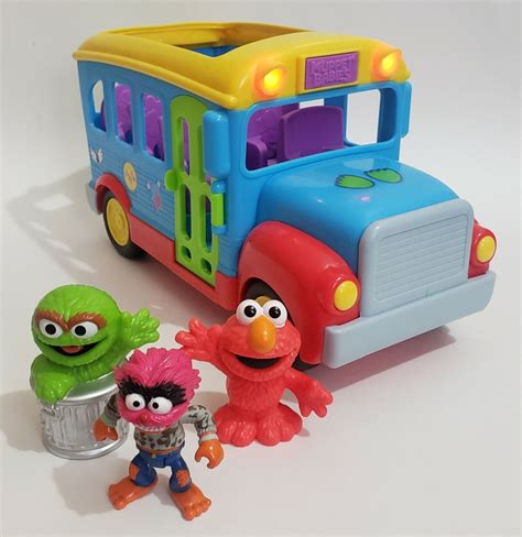 Disney Jr Muppet Babies Friendship School Bus And Lights Music Sounds Toy