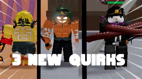 New All 3 New Quirks In Heroes Online Winners Of The Giveaway And