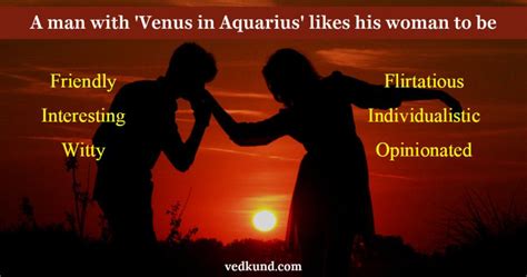 If you are going to attract, seduce, or win an aquarius man, it helps to understand his nature as well as what he is looking for in a partner. Aquarius Venus Man Astrology | VedKund