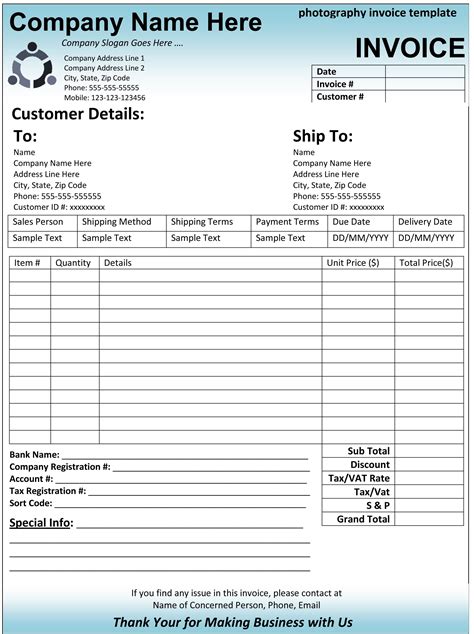 Best Photos Of Microsoft Invoice Template Free Invoice Template Simple