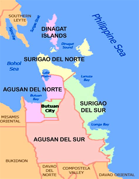 Philippines Region 13 Map