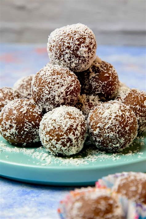 Chocolate Coconut Balls Recipe Science And Crumbs