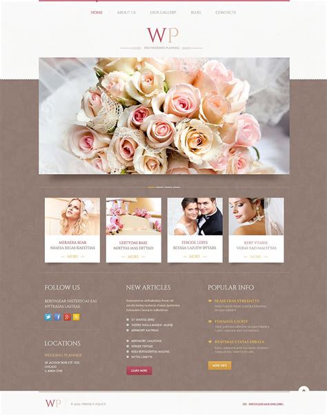 At the very least, you can glean i loved all the user friendly features in designing and creating the site. 16+ Best Wedding Event Planner Website Templates | Free ...