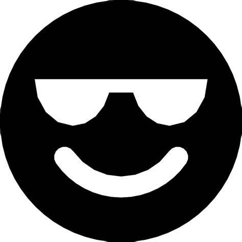 Smile Face With Sunglasses Vector Svg Icon Svg Repo