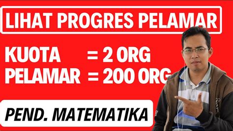 Progres Pelamar Pppk Kemenag Pendidikan Matematika Banyak