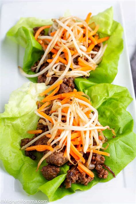 Crockpot Asian Beef Lettuce Wraps • Midgetmomma