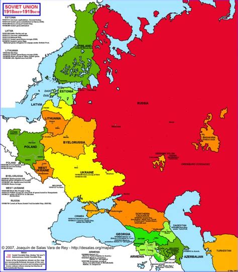 Soviet Union Territory Map
