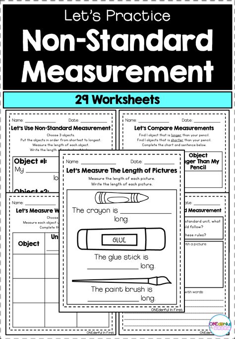 Non Standard Measuring Worksheet