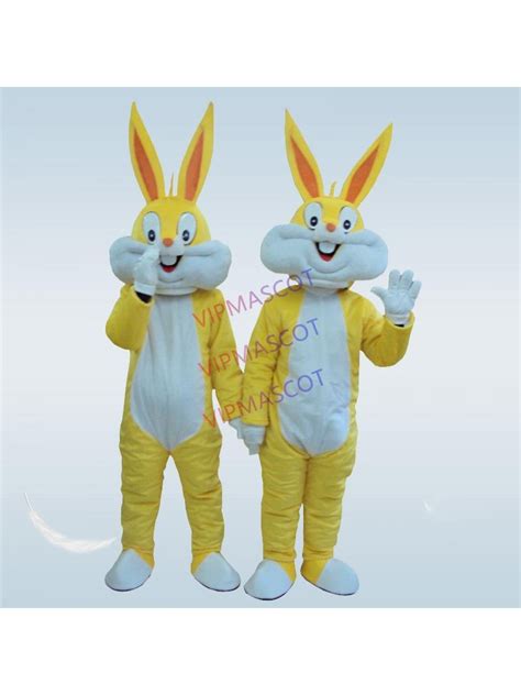 Hot Bunny Mascot Costumes Pink Rabbit And Bugs Bunny Adult Mascot Rabbit Cartoon Character