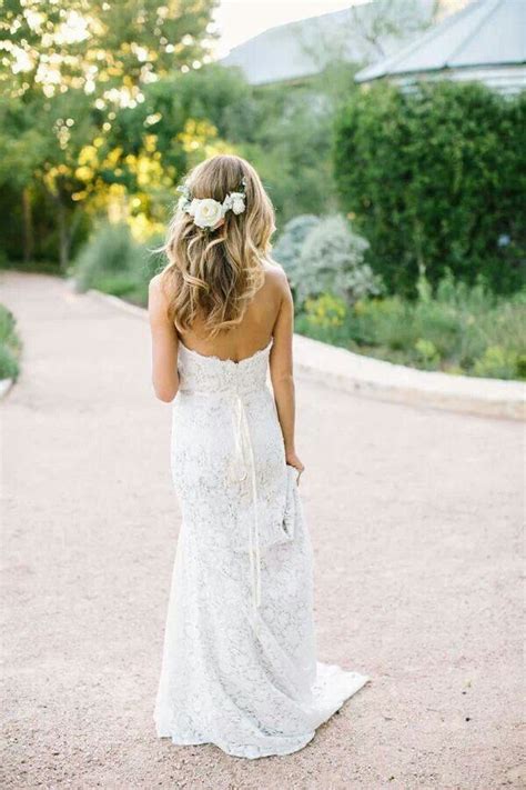 Dress Backless Flower Beautiful Floral Crown Wedding Wedding Gowns