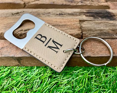 Personalized Leather Keychain For Men Custom Leather Etsy