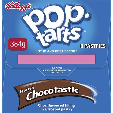 kellogg s pop tarts frosted chocotastic toaster pastries 384g woolworths