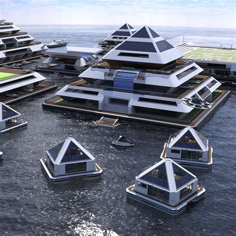 Lazzarini Design Wants To Build A City Of Floating Pyramids