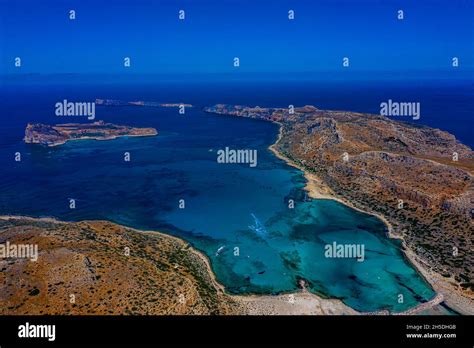 Balos Lagoon Auf Kreta Aus Der Luft Balos Lagoon Kissamos On Crete