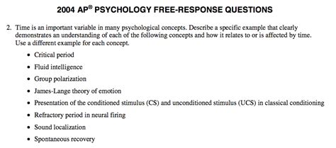 Ap Psychology Learning Frq
