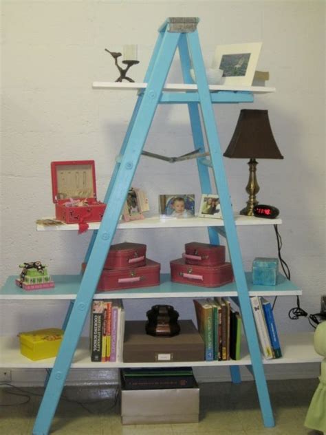 15 Creative Ways In Which You Can Use Ladders For Shelving Ladder