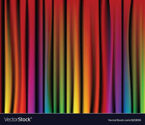 Rainbow Curtain Royalty Free Vector Image Vectorstock