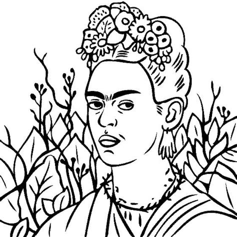 Desenhos De Frida Kahlo 15 Para Colorir E Imprimir ColorirOnline Com