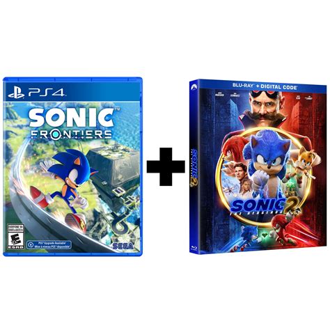 Sonic Frontiers Playstation 4 And Sonic The Hedgehog 2 Movie Bundle