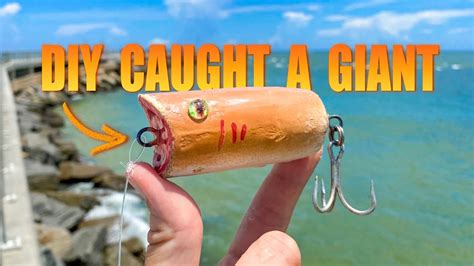 Making A Diy Lure And Catching Pier Fish Of A Lifetime On It Youtube