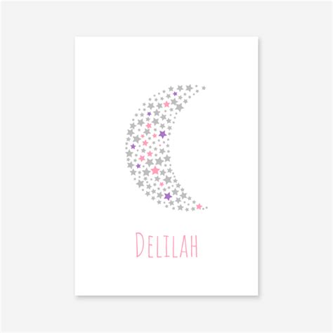 Delilah Name Downloadable Printable Nursery Baby Room Kids Room Art