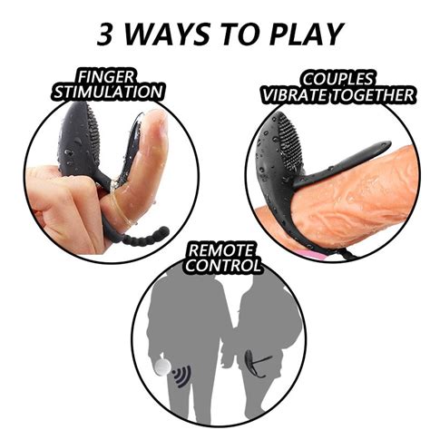 Triple Pleasure Remote Control Vibrating Penis Ring Etsy