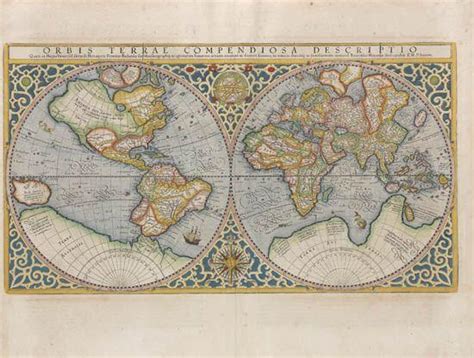 Orbis Terrae Compendiosa Descriptio By Mercator Rumold 1545 1599