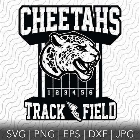 Cheetahs Track And Field Mascot Svg Track And Field Cutting Template