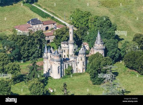 France Haute Vienne Saint Bonnet De Bellac Bagnac Castle Aerial