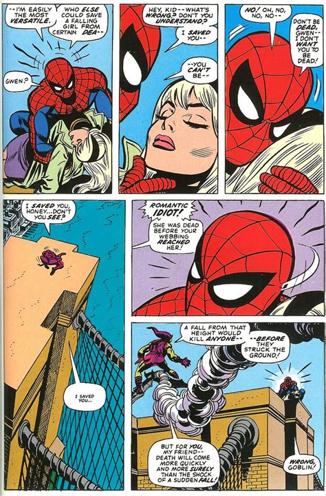 Gwen Dies Spiderman Comic Marvel Comics Art Comic Book Art Style