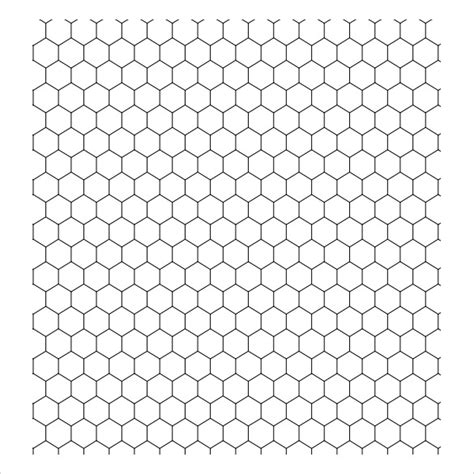 Free Printable Hexagon Graph Paper Printable Templates