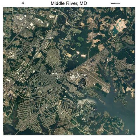 Aerial Photography Map Of Middle River Md Maryland