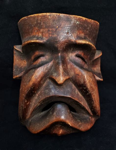 Wood Face Mask Carving Where From Antiques Board